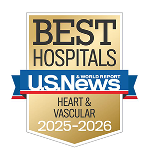 U.S. News Best Hospital for Heart & Vascular 2025-2026